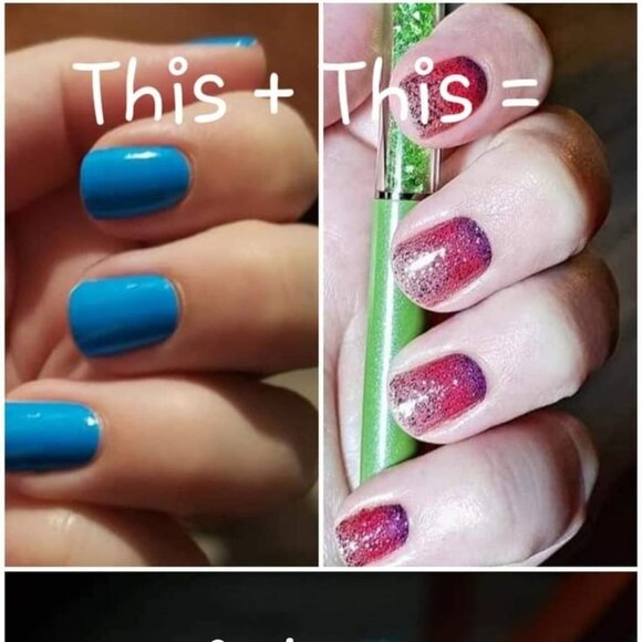 Color Street Blue-Dapest Nail Strip - Picture 4 of 5